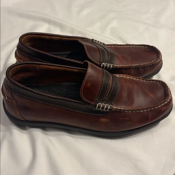 L.L. Bean 10W Men’s Leather Moc Boat / Driving Shoe - Picture 2 of 7